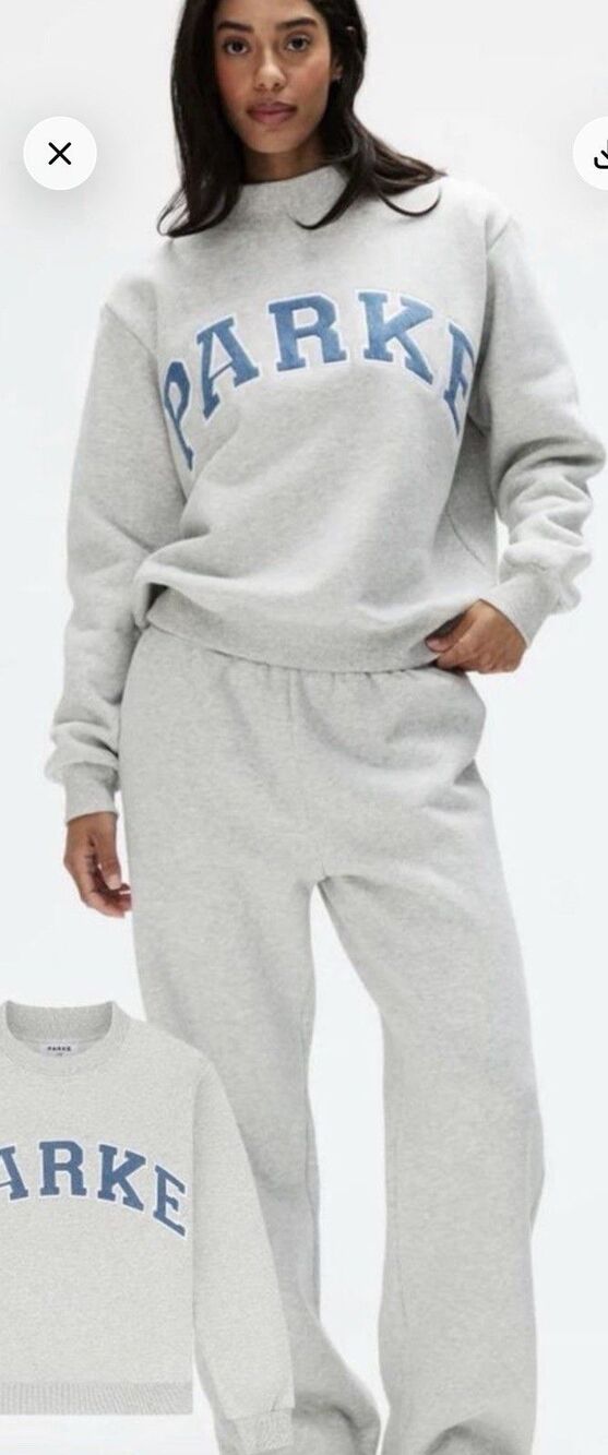 Vintage Parke Grey and Blue Mockneck